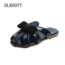Slippers Girl Summer Sandals Flat Shoes Children Bow-Knot Non-slip Outdoor Cute Fashion Kids Slides Flip Flops 2024 - buy cheap