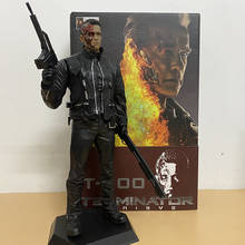 New Movie Crazy Toy Terminator 2 figure Judgment Day T-800 Arnold Schwarzenegger PVC Action Figure Model Toy Christmas Gift 30CM 2024 - buy cheap