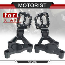 Kit para pés traseiros de motocicleta cnc, "pedaleiras e pedal do passageiro, feito de alumínio, para honda x adv 300 coloridos 750, 17 a 19 2024 - compre barato