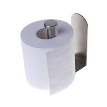 Estilo europeu adesivo suporte de toalha de papel vertical aço inoxidável montagem na parede do banheiro cozinha rolo tecido higiênico rack armazenamento 2024 - compre barato