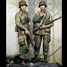 Kit de construção de figuras de resina sem pintura de soldados dos eua em escala de 1/35 2024 - compre barato