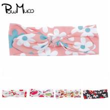 Powmuco adorável dos desenhos animados frutas padrão orelhas de coelho infantil elástico bandana moda impressão bebê meninas hairband diy festa decoração 2024 - compre barato