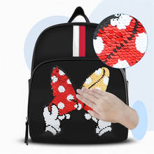 Mochila com descoloração do mickey e minnie disney, bolsa para fraldas à prova d'água, grande capacidade, para viagem, bolsa mamãe para alimentação de bebês 2024 - compre barato