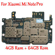 Tested Full Work Original Unlock Motherboard For Xiaomi Mi Note Pro 64GB Logic Circuit Board Plate with Snapdragon 810 cpu 2024 - buy cheap