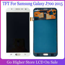 AAA LCD для Samsung Galaxy J700 LCD для Samsung Galaxy J7 2015 J700 J700F J700M LCD дисплей кодирующий преобразователь сенсорного экрана в сборе 2024 - купить недорого