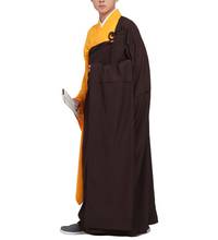 Унисекс высокое качество буддийский будда cassock kesa robe zen lay shaolin monk кунг-фу костюмы платье wuyi 2024 - купить недорого