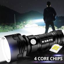 Lanterna superpotente xhp50 com flash de luz led l2, tática, poderosa, usb, recarregável, impermeável, lâmpada ultrabrilhante, acampamento 2024 - compre barato