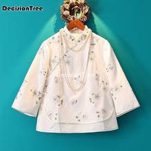2022 satin silk china coat cheongsam style traditional chinese clothing for women embroidery qipao jacket chinese qipao coat 2024 - buy cheap