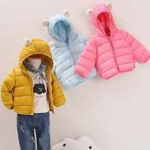 Casaco novo Bebê Infantil Meninas e Meninos Com Capuz Casacos de Inverno 9M-6 Autmumn de Idade Recém-nascidos Inverno 9BA011 2024 - compre barato