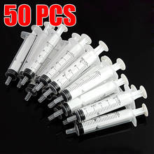 50 Pieces/lot 5ml Syring Syringe Plastic Sterile Syringe Injectors Ink Cartridge Pets Nutrient Sample Measuring For Various Gels 2024 - buy cheap