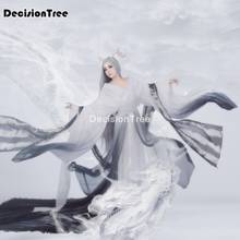 2022 chinese traditional women hanfu dress chinese fairy dress white hanfu clothing tang dynasty chinese ancient costume dress 2024 - buy cheap