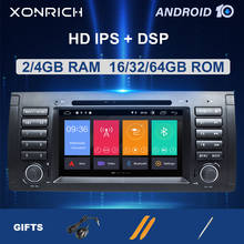 Radio con GPS para coche, reproductor multimedia con Android 10, IPS, DSP, 4GB, 2Din, Audio, estéreo, DVD, 8core64G, para BMW X5, E53, E39 2024 - compra barato