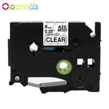 Oozmas 1pcs Label Tape compatible for brother 6mm tze laminated tape tze111 tze 111 tze-111 tz111 tz-111 for brother label maker 2024 - buy cheap