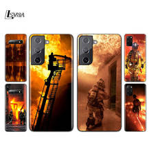 Capa de silicone de herói de combate a incêndio, capa de celular para samsung galaxy s21 s20 fe ultra s10 s10e lite s9 s8 s7 plus 2024 - compre barato