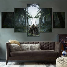 5pcs Game Art Canvas Paintings Predator Hunting Grounds Video Game Posters Wall Art for Home Decor ,Unframed 2024 - buy cheap
