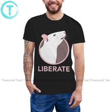 Camiseta mouse liberate (rato), camiseta clássica 100 por cento algodão 6xl, camiseta gráfica de manga curta divertido 2024 - compre barato