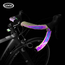 CXWXC Bicicleta Reflexiva Fita de Guidão de Bicicleta de Estrada Bar Tape Envoltório PU Anti Skid EVA Ciclismo Guiador Fitas Acessórios Para Bicicletas 2024 - compre barato