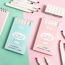 6pcs/set Super Soft Color Marker Pens Highlighter Brush Tip for Drawing Kids Students Discolor Pen School Stationery Art Markers 2024 - buy cheap