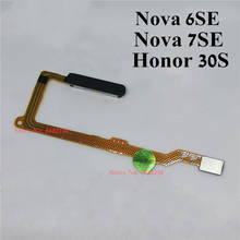 Original Fingerprint Sensor Connector For Huawei Nova 7SE 6SE Honor 30S Fingerprint Scanner Sensor unlock Home button Flex cable 2024 - buy cheap