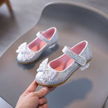 TELOTUNY sandals Infant Kids Baby Girls Pearl Crystal Bling Bowknot Single Princess Shoes Sandals PU Hook Party High Heel Shoes 2024 - buy cheap