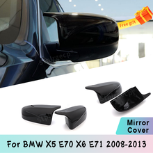 For BMW X5 E70 X6 E71 2008 2009 2010 2011 2012 2013 Mirror Cover Side Wing Gloss Black Rear-view high quality Car Accessories 2024 - buy cheap