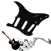 3 Ply Electric Guitar Pickguard Black Scratch Plate For Strat Stratocaster New 2024 - buy cheap