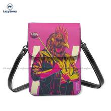 Hotline miami bolsa de ombro mulher moda saco do telefone móvel sacos de viagem de couro vintage 2024 - compre barato