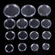10 pcs Small round transparent plastic coin capsules box 38mm 2024 - buy cheap