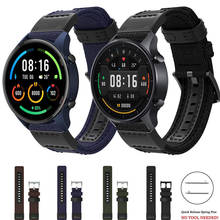 For Xiaomi MI Watch Color Strap Woven Nylon Band Canvas 22mm Watch band Wristband MI Watch Color Sport Bracelet Watchbands 2024 - buy cheap