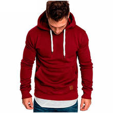 Men's Hoodie 2021 Men's Sweatshirt Long Sleeve Spring and Autumn Casual Shirt Men's Sportsuit Sweatshirt Solid color hoodie 2024 - buy cheap