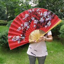 Ceiling fan decorative fan Chinese-style craft silk cloth fan large folding fan life free delivery 2024 - buy cheap