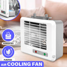 Car Portable Air Conditioner USB Space Cooler Fan Room Desktops Mini Cooling Fan Humidifier Purifier 5V With Phone Bracket 2024 - buy cheap