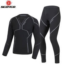 SCOYCO осенне-зимние ветрозащитные термо флисовые штаны для мотокросса Ciclismo Bicicleta колготки велосипедные брюки штаны для езды на мотоцикле 2024 - купить недорого