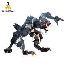BuildMoc Cartoon Figures Werewolf Animals Wolf Model Building Blocks MOC Expert Action Figure Bricks Kids Toys for Children 2024 - buy cheap