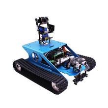 Kit robótico inteligente raspberry pi tank com câmera, wi-fi, sem fio, programação de vídeo, eletrônico, diy, para raspberry pi 4b/3b + 2024 - compre barato