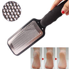 Removedor de calos de pé para pedicure, raspador de aço inoxidável portátil, raspa colossal, ralador para pés # y3 2024 - compre barato