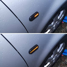 2 шт. светодиодный динамический Боковой габаритный фонарь поворота светильник последовательного мигалка светильник для Volkswagen VW Bora Golf 3 4 Passat 3BG поло SB6 2024 - купить недорого