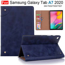 Caso da tabuleta para samsung galaxy tab a7 10.4 polegada SM-T500 SM-T505 t500 t505 t507 capa protetora suporte tablet suporte caso 2024 - compre barato