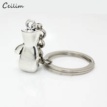 Punk Keychain Boxing Glove Pendant Car Key Chain Sport Fist Key Ring Man Women Gift Silver Color Jewelry 2024 - buy cheap