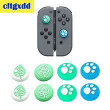 Cltgxdd-Tapa de silicona antideslizante para Nintendo Switch Lite, cubierta de Joystick para Animal Crossing, pata de gato, analógica, 4 unidades 2024 - compra barato