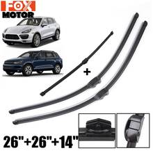 Xukey Pára Wiper Blades Kit Para Porsche Cayenne 2011 2012 2013 2014 2015 2016 2017 Frente Janela Indiscreta Limpa Para VW Touareg 2024 - compre barato