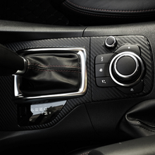 SBTMY, черная наклейка для панели Axela для Mazda 3 (2015-2016) AT/MT, наклейка из углеродного волокна, Модифицированная декоративная наклейка 2024 - купить недорого