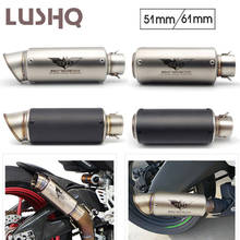 Exhaust Motorcycle Motocross Escape Moto Muffler Project For SUZUKI gixxer gn 250 gsr 750 gsxr 1000 k8 boulevard m50 gsx s1000 2024 - buy cheap