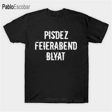 men cotton tshirt summer t shirt Pisdez Blyat Russia Russky Slavik Funny Quote T-Shirt man tee-shirt bigger size 2024 - buy cheap