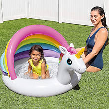Toldo inflable para piscina de bebé, cubierta de PVC con forma de Animal, arcoíris, bañera, juguete 2024 - compra barato