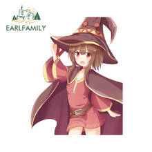 EARLFAMILY 13cm x 10.2cm For Megumin Car Fine Decal Cartoon Graphics Stickers Waterproof Scratch-proof Sticker Bumper Decoration 2024 - buy cheap