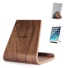 Alta qualidade de madeira antiderrapante universal telefone tablet suporte para iphone ipad samsung suporte de madeira original do telefone móvel 2024 - compre barato