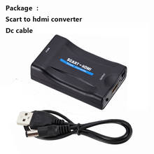 Convertidor de Scart a HDMI de 1080P, adaptador de vídeo exclusivo para HDTV Sky Box STB, para teléfono inteligente, TV HD, DVD 2024 - compra barato