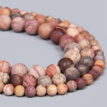 Frosted Matte Natural Mexican Crazy Agates Bead Round 4 6 8 10 12 MM Stone Beads For Jewelry Making Bracelet Necklace Earring 2024 - buy cheap