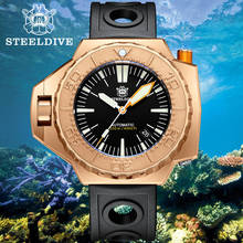 2021 New Arrival STEELDIVE SD1969S Bronze Watch 1200M Waterproof Japan NH35 Automatic Bi-Direction Bezel Men's Diving Wristwatch 2024 - buy cheap